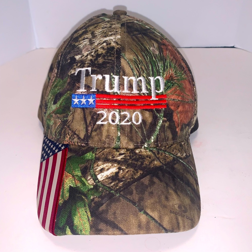 2020 President Donald Trump MAGA Baseball Cap Hat Camo USA Flag Realtree